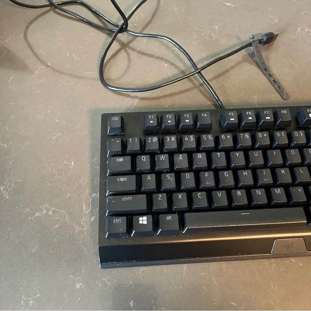 Razor Blackwindow v3 tenkeyless gaming keyboard, model no RZ03-0349